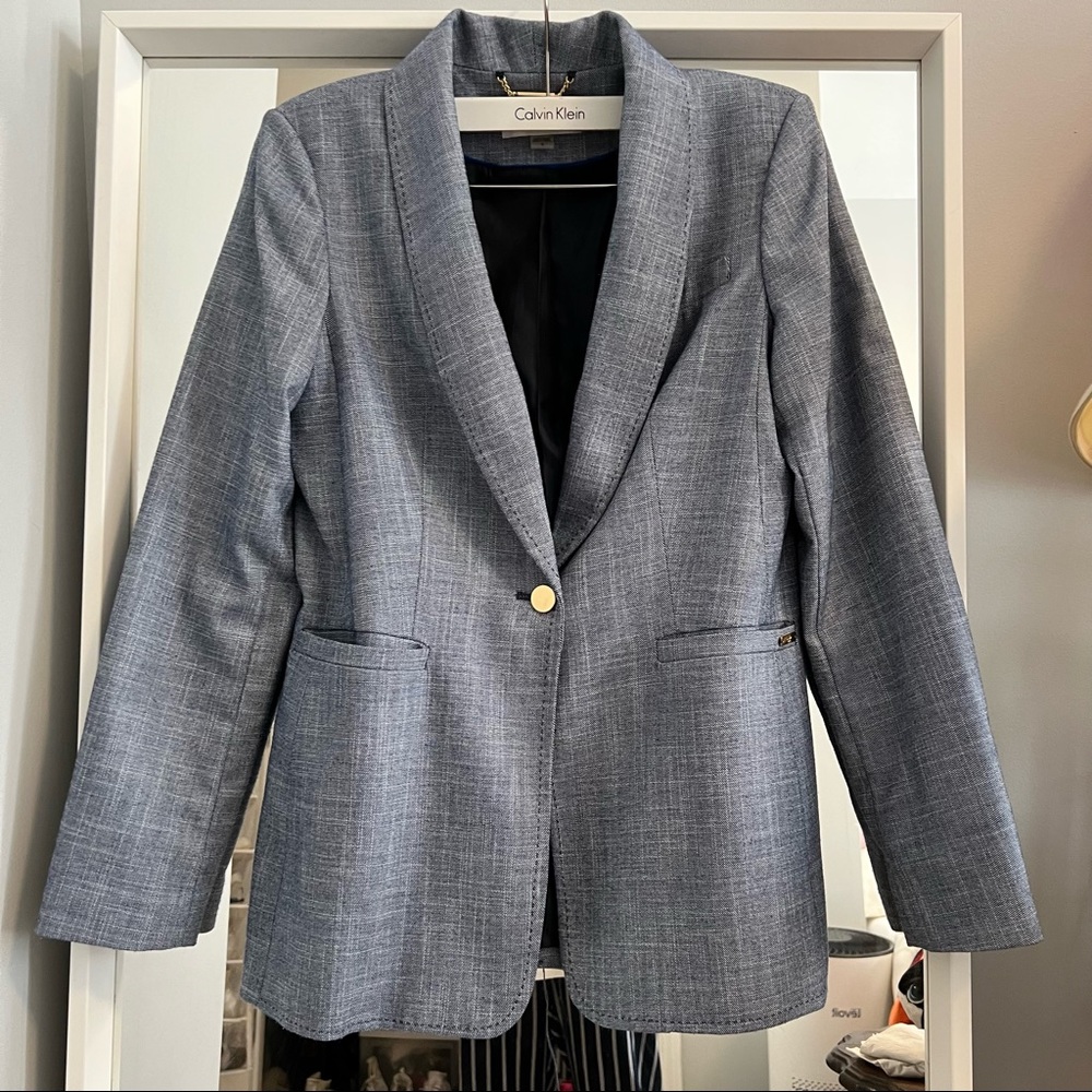 Calvin Klein brand new greyish blue blazer